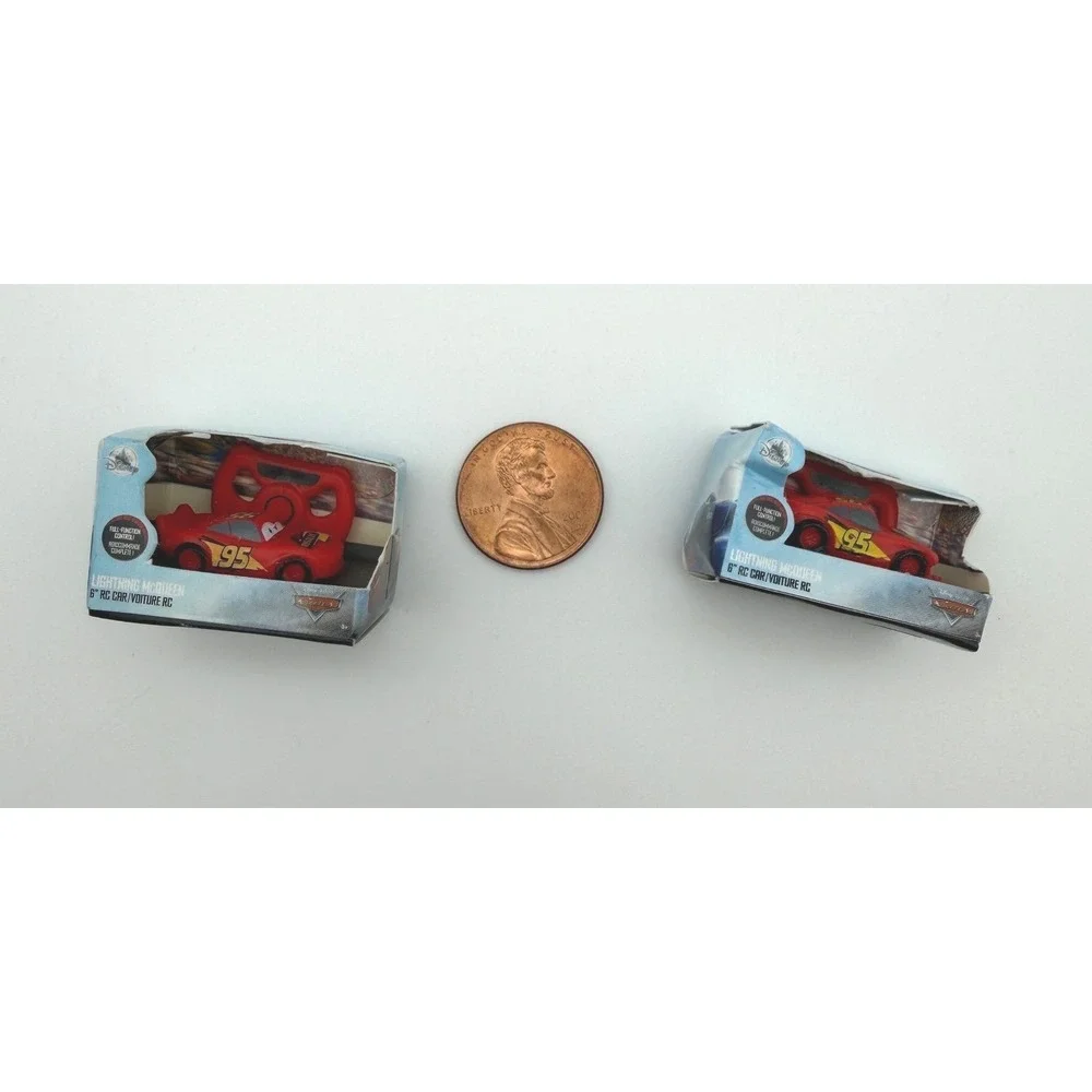 Zuru Disney Mini Brands‎ Lightning McQueen RC Car Miniature Toy Lot of 2